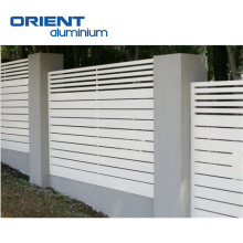 China Supplier Residential Aluminum Slat Fencing Aluminium fence system Louvre aluminium fence